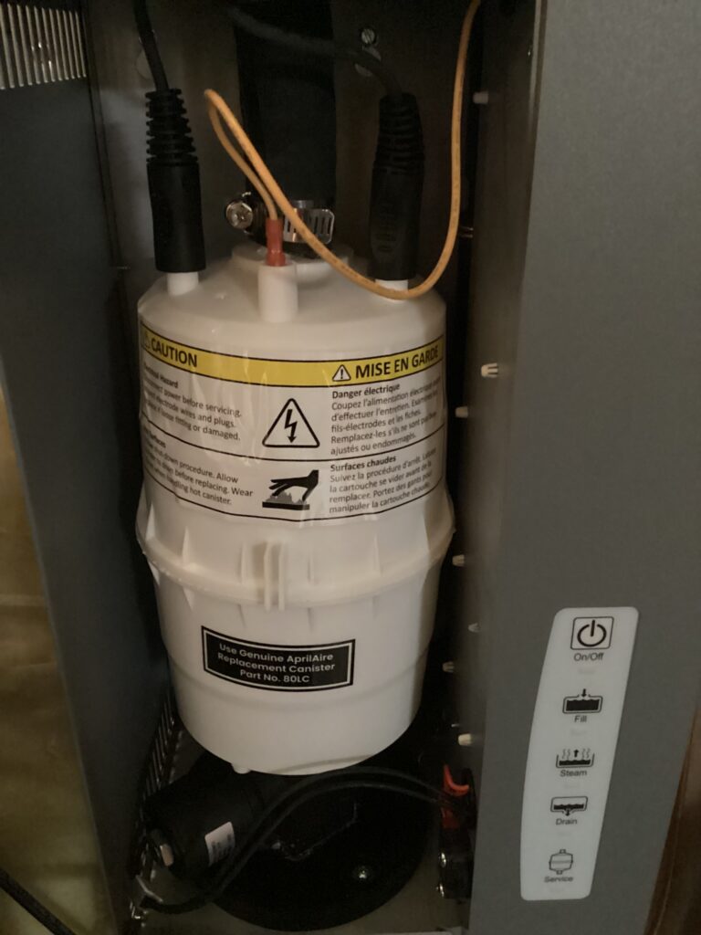 Here is an image of a humidifier system